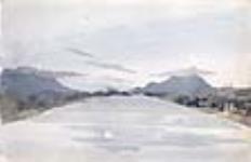 Première vue des montagnes Rocheuses à partir du fleuve Mackenzie 5 August 1825