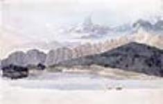 Les montagnes Rocheuses vues du fleuve Mackenzie 6 August 1825