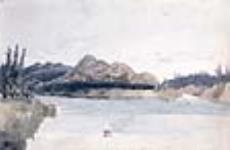 The mountain in Great Bear River, août 9, 1825.