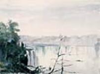 Les chutes Horseshoe vues de l'île Goat August 1838