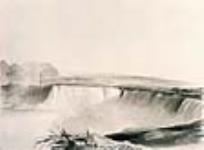Les chutes Horseshoe vues de Table Rock, chutes Niagara 20 March1839