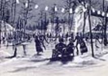 Groupe de patineurs à Rideau Hall, Ottawa ca 1882