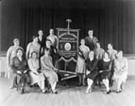 Winners of the Finnish Organization of Canada's `travelling award' for selling most subscriptions to the publication `Toverittar' in 1929 1929