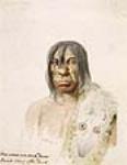 Kee-akee-ka-saa-ka-wow "The man that Gives the War Whoop", Cree Indian, Fort Pitt, 1848