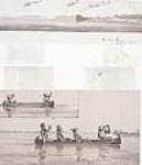 Gentilshommes dans leurs voyages, lac Simcoe, 1832