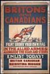 Britons and Canadians Fight under Your Own Flag [Les Britanniques et les Canadiens se battent pour vous] 1914-1918.