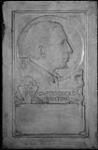 Plaster model for proposed plaque to honour Dr. Frederick C. Banting at the Canadian National Exhibition, Toronto 1943