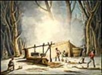 Making Maple Sugar, Lower Canada ca. 1837