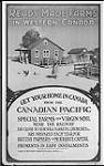 Fermes prêtes dans l'Ouest canadien - obtenez votre maison au Canada auprès du Canadien Pacifique ca. 1925