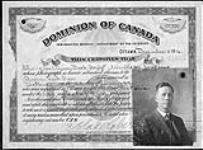 Head tax certificate for Chong Lee (also called Quon Dock Fon) to replace lost original, December 5, 1916.