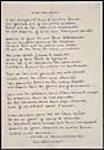 Poème, écrit à la main, intitulé "Mon amour", de Jacques Plante à sa femme, 1 p. MG31- K 32, contenant 1.