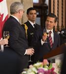 [Prime Minister Stephen Harper participates in a luncheon with Enrique Peña Nieto, President of Mexico, at the Salón Tesorería in Mexico City] 18 February 2014