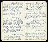 Excerpt from diary, entries of 16 May to 1 June 1913.