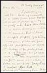 Première page d'une lettre de John Kerr à son père. MG 29, E 34, dossier 5.