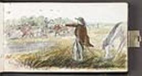 Rassemblement du bétail avant le départ, près de Touchwood Hills juillet 1862