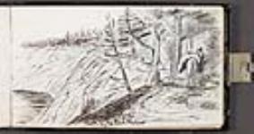 sentier sur la rive de la rivière McLeod août 1862