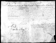 [Lettres de dispense d'âge expédiées par le roi à Eustache ...] 1711, juillet, 06