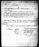 [Lettre de M. Vincent à [Jean-Baptiste-Nicolas-Roch] de Ramezay, à Blaye, ...] 1773, janvier, 06