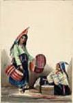 Mi'Kmaq Women Selling Baskets, Halifax ca. 1845