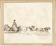En route pour un pique-nique à Toronto à bord du traîneau de Frank ca 1850