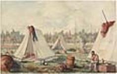 Canal Builders' Tents at Sault Ste. Marie 1873