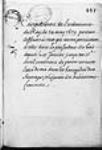 [Extrait des registres du Conseil souverain - enregistrement de l'ordonnance ...] 1679, octobre, 16