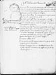 [Résumé d'une lettre de Denonville avec commentaires dans la marge ...] 1685, mars, 12