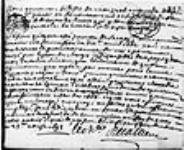[Certificat signé par Callière touchant ses appointements et ceux de ...] 1693, août, 25
