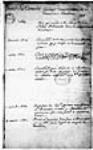 [Liste chronologique (1664-1700) d'arrêts, d'édits, de conventions et de baux ...] [1700]