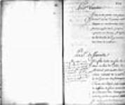 [Résumé d'une lettre de Senneville avec commentaires - a bâti ...] [1708]