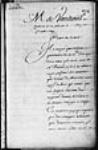 [Résumé de lettres de Vaudreuil (les lettres originales se trouvent ...] [1709]