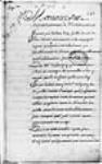 [Mémoire de Bégon sur l'établissement de Michillimakinac - résume des ...] 1713, septembre, 20