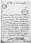 [Lettre de Chauvet - envoie deux projets d'arrêts concernant le ...] 1713, août, 24