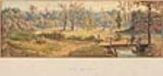 Passerelle au dessus d'un ruisseau près de Hamilton, C.-O ca. 1860