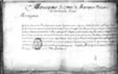 [Placet de Louis Gendron au ministre Maurepas - demande de ...] [1724]