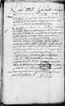 [Rapport de Jacques L'Hermitte sur sa "visite des baies, havres ...] Miramichi, 1724, juillet, 08