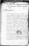 [Placet de Jacques de Lafontaine de Belcour au comte de ...] 1737