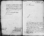 [Lettre de Beauharnois au ministre concernant le prétendu projet d'établissement ...] 1739, octobre, 29