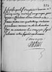 [Certificat de Sabrevois concernant les fournitures faites par Baptiste Carnian ...] 1740, mai, 11