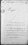 [Lettre de Duquesne au ministre - mentionne dans une autre ...] 1753, octobre, 23