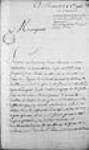 [Lettre de Vaudreuil de Cavagnial au ministre - demande de ...] 1755, octobre, 18