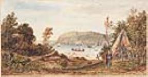 Quebec Seen from the Indian Encampment on the Levis Shore ca. 1830.