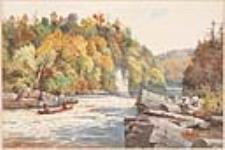 [Vue de la rivière Sainte-Anne près de Québec.] ca 1880