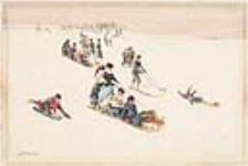Tobboganning on the Glacis, Quebec ca. 1880