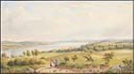 Vue du Saint-Laurent depuis près du nouveau fort à la pointe Lévy,  Québec 1842-1883