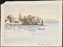 Paysage avec lac et église 1848