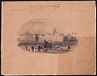 Couverture d'un carnet de croquis de navires ca. 1830