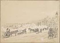 Montreal waterfront in winter 1848/1849