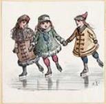 Three Children Skating ca janvier 1882