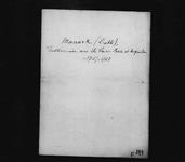 [MANACK, (l'abbé). Missionnaire aux Iles Saint-Pierre-et-Miquelon. 1765-1767, son passage et ...] n.d.